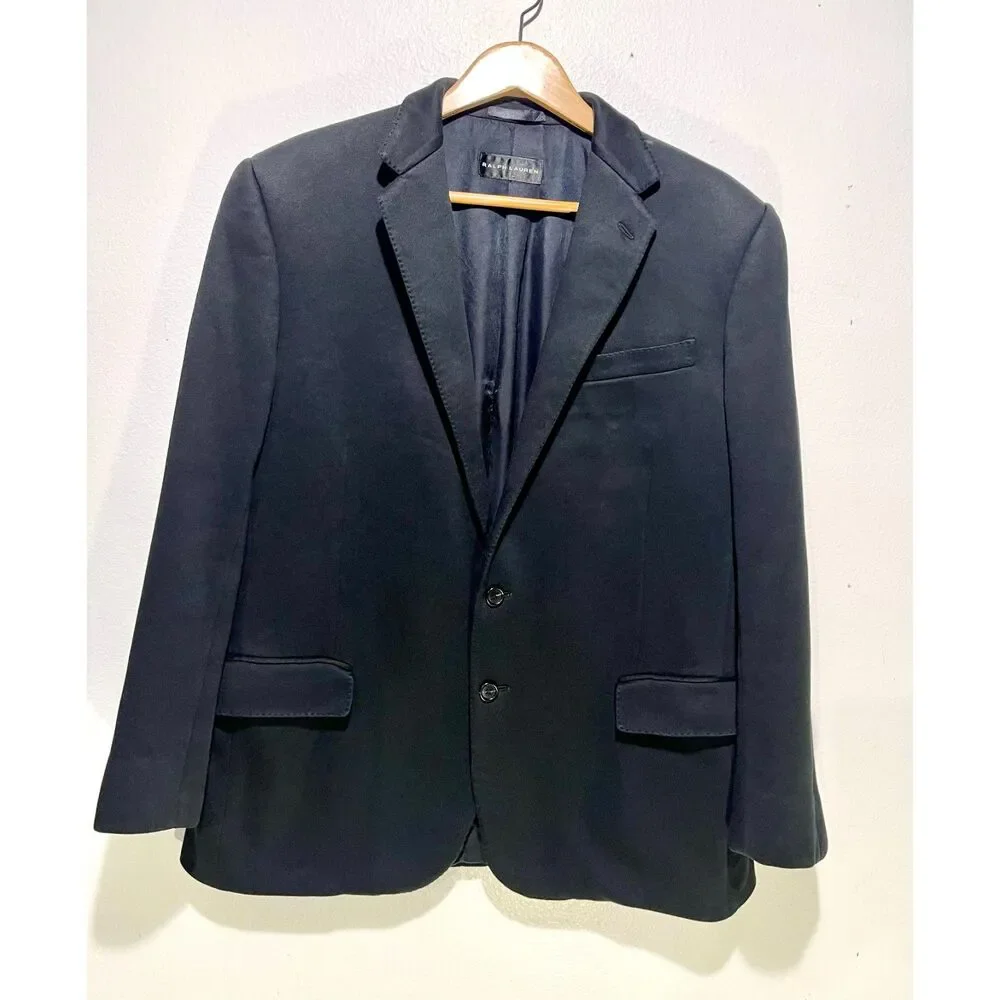 Ralph lauren knit blazer stretchy super casual black label sport businessman 42